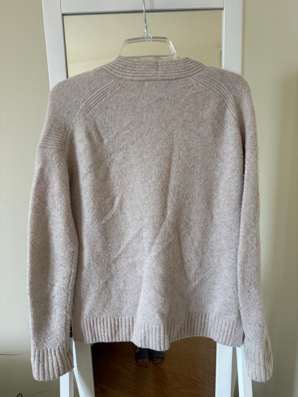 J. Crew Light Cream Button-Front Knit Cardigan - Picture 2 of 5